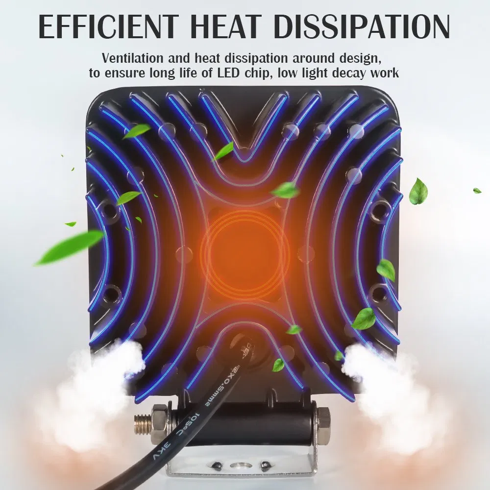 Waterproof LED Work Lights Pods Spot Square Work Light Offroad Light LED Fog Light Truck Light Driving Light Boat Lighting for Truck Pickup Jeep SUV ATV