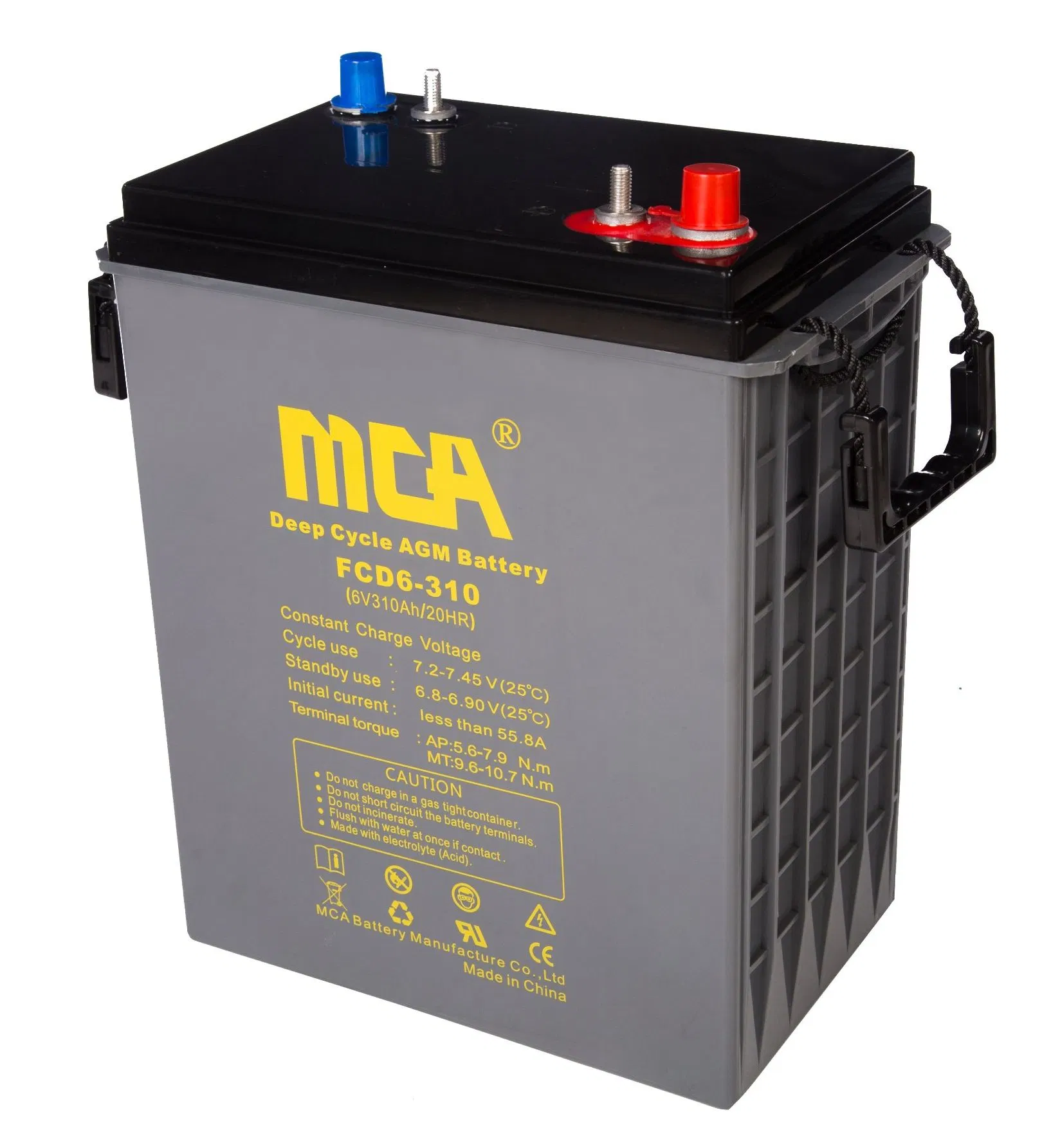 8V 200ah Deep Cycle Battery for Golf Cart/Marine Boat