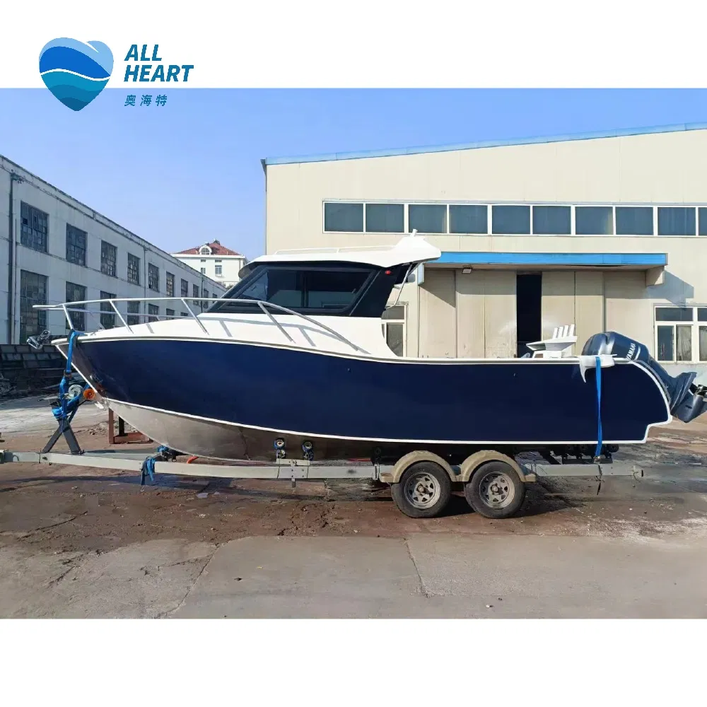 25FT/7.5m Aluminum Yacht Cuddy Cabin Boat Luxury Boat Aluminium Boats for Fishing