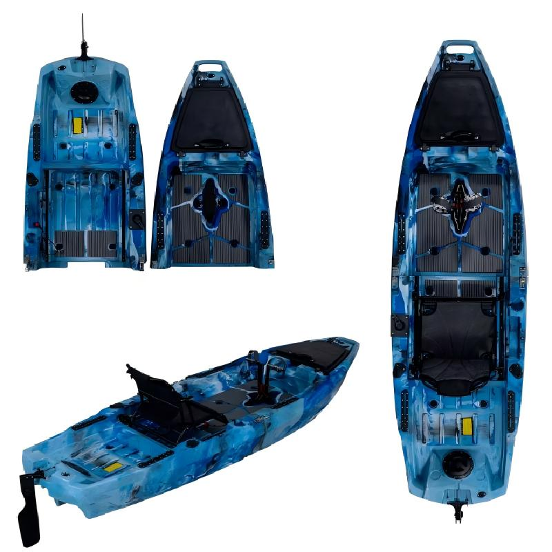 Two-Piece Pedal Drive Fishing Kayak for Sea Adventures with CE Approved