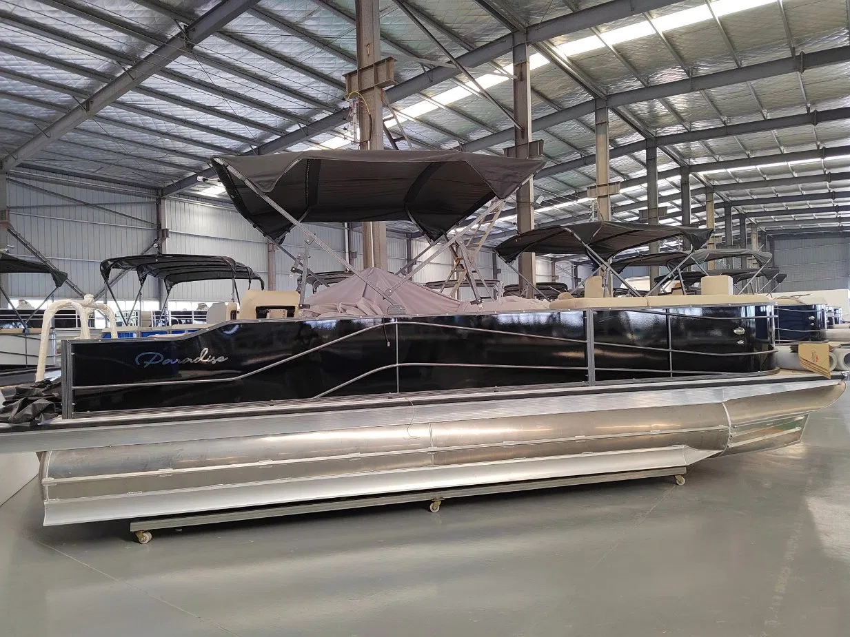 Allsea Cheap 19FT Aluminum Party Luxury Sport Speed Pontoon Boat with Light