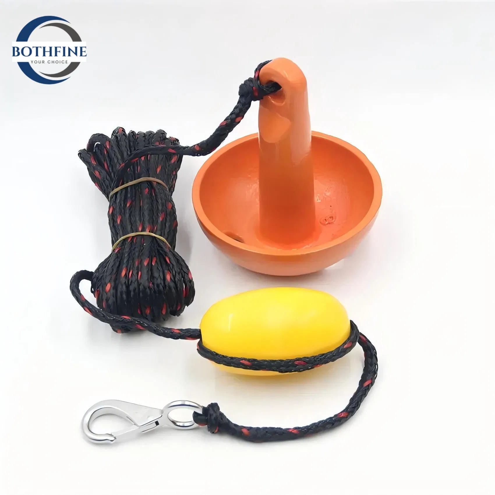 Factory Price of Steel Mushroom Boat Anchors - Black PVC Coated