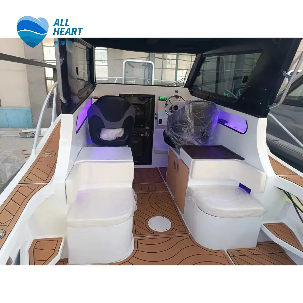 25FT/7.5m Aluminum Yacht Cuddy Cabin Boat Luxury Boat Aluminium Boats for Fishing
