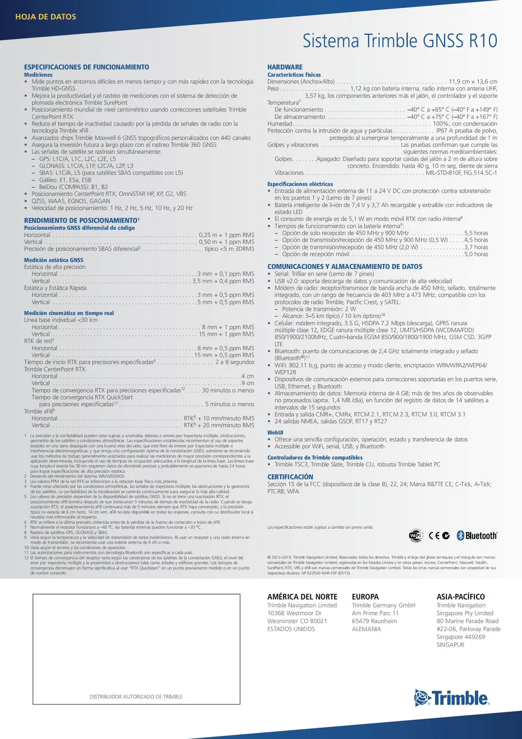 Trimble R10 Features Page 2
