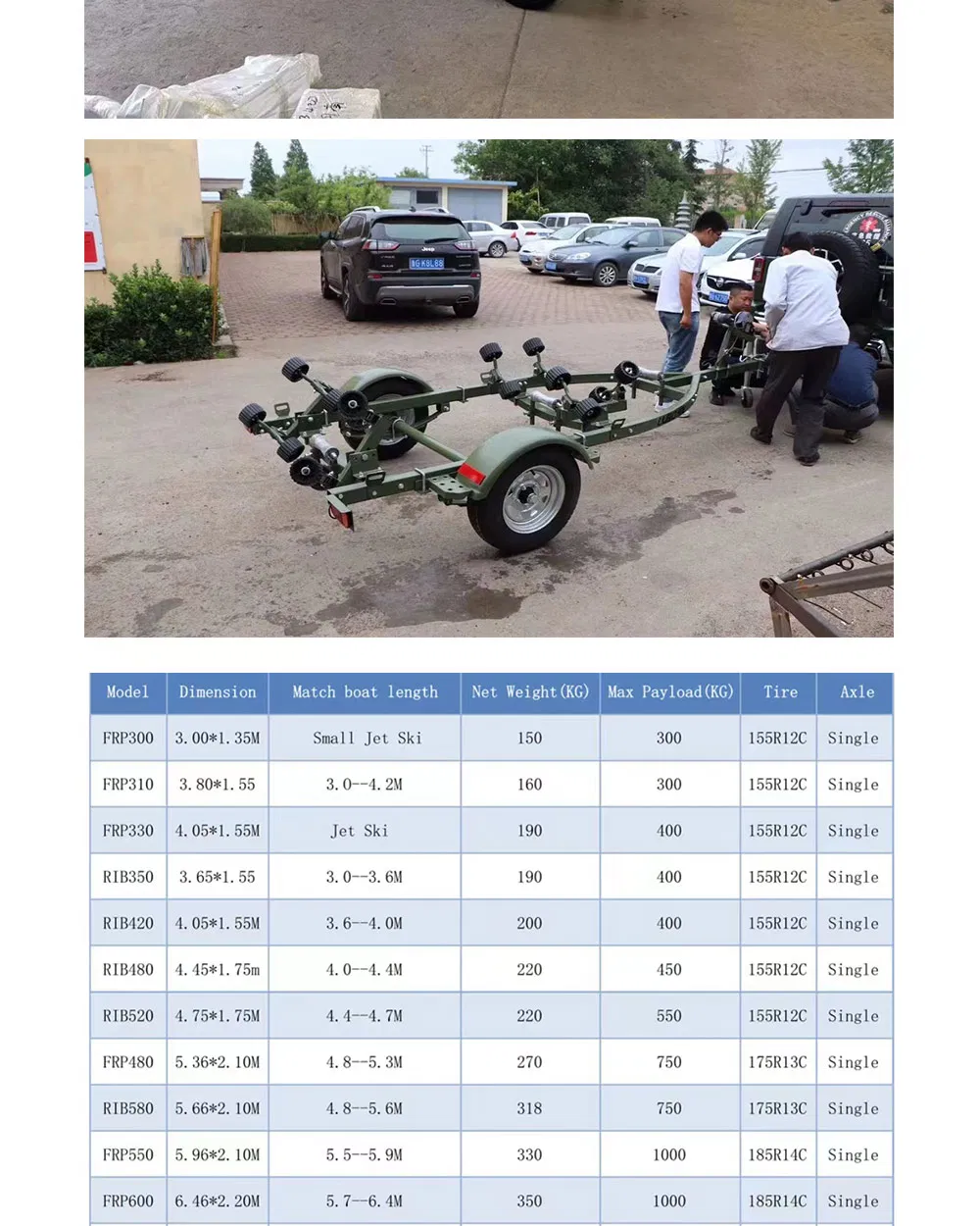 Boat Trailer Details