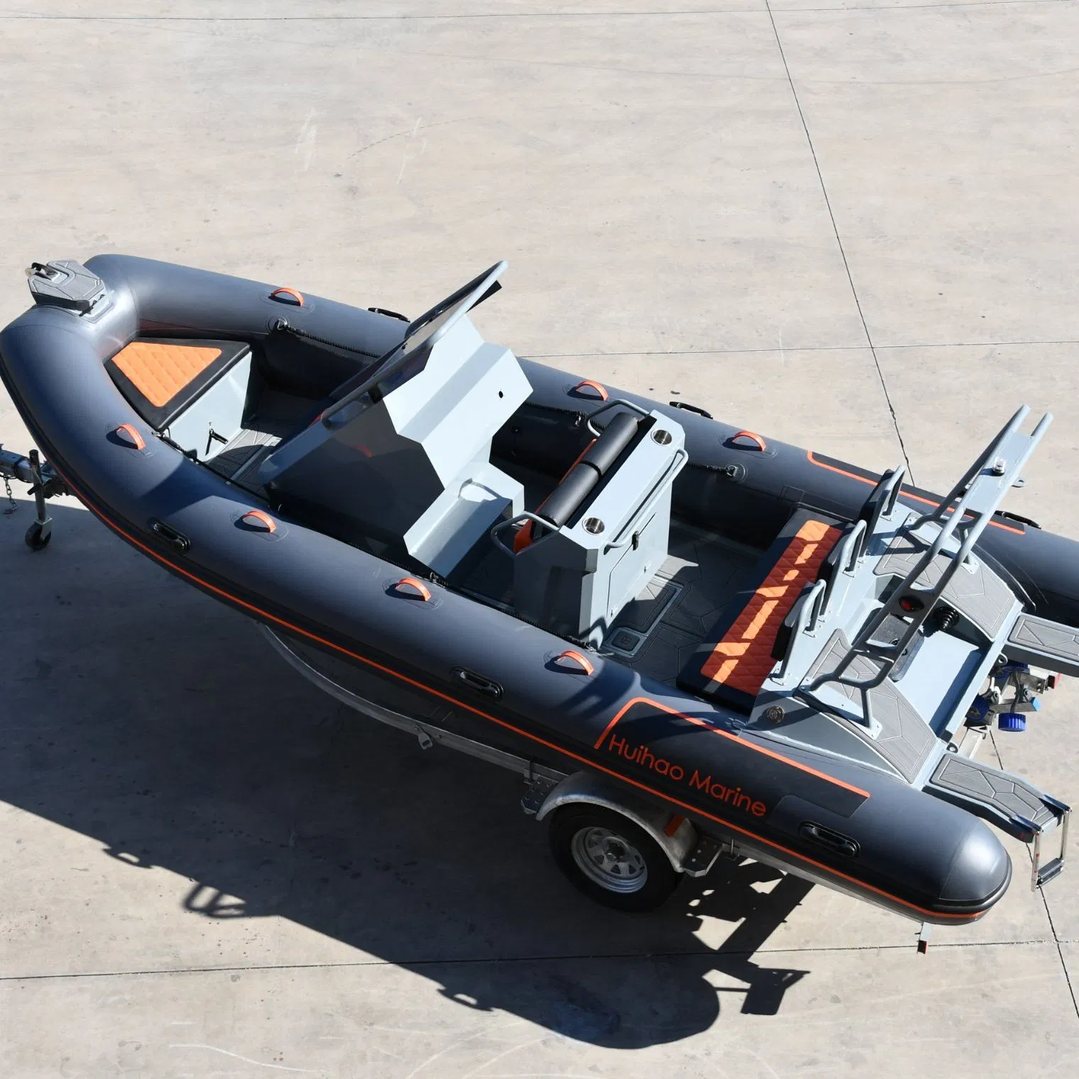 20FT Rib620 Hypalon/PVC/Orca Semi-Rigid Aluminum Rib Inflatable Fishing Boat