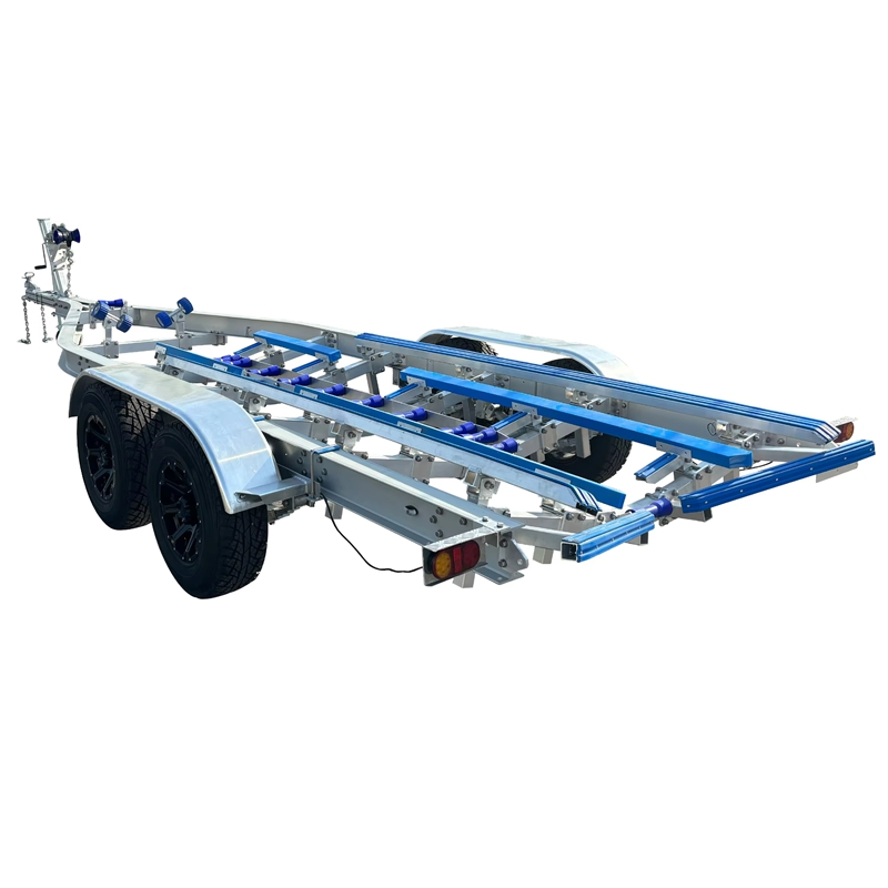 28FT Alloy Boat Trailer Heavy Duty Poly Bunks Aluminum Boat Trailer for Fishing Boats Rib Boats Fiberglass Boats