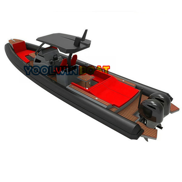 Italian Best Price 32FT CE China Luxury Speed Aluminum Rigid Inflatable Power Recreation Orca Hypalon Cabin Cruising Family Leisure Rib/ Rhib Boat for Sale