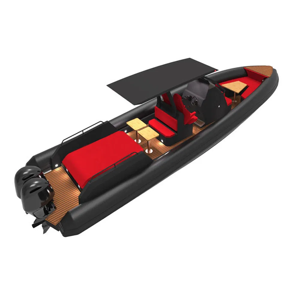 12m China Luxury Big Inflatable House Leisure Aluminum Hull Cruiser Yacht Fishing Motor Rib Boat