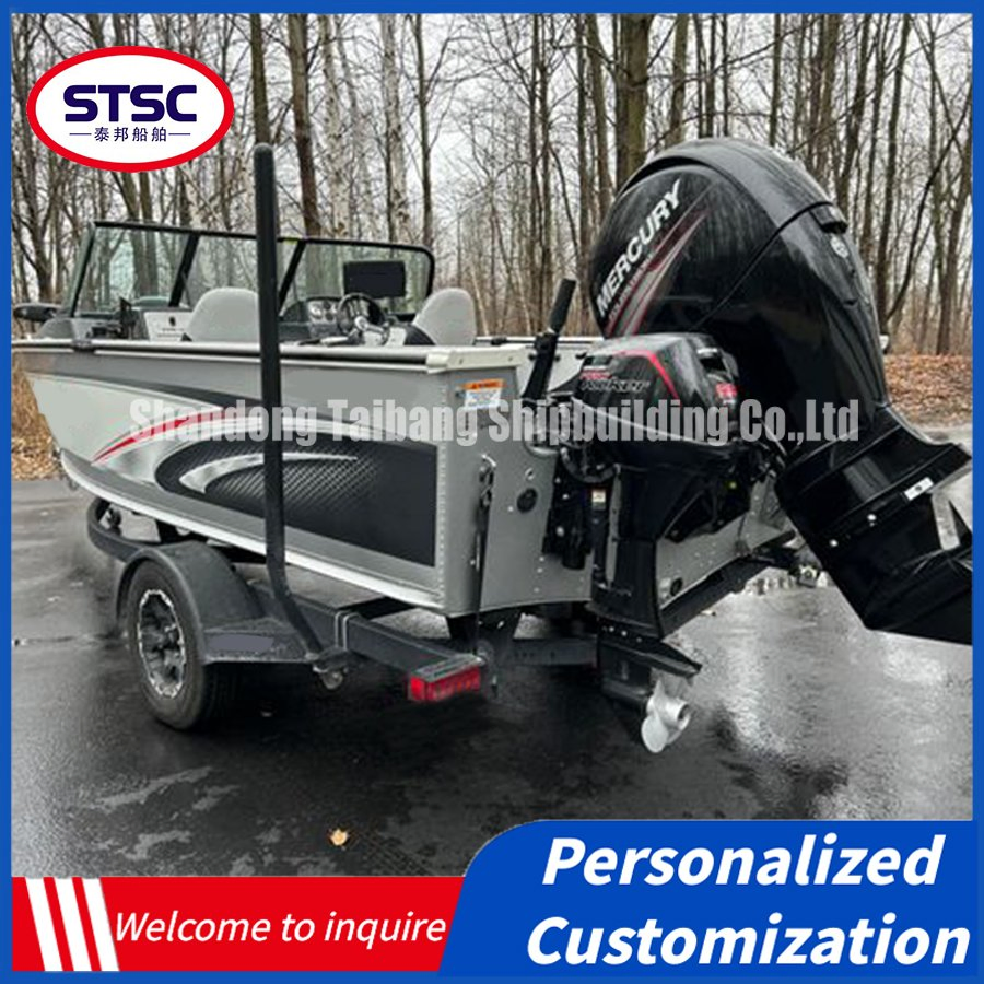 China Speed Pontoon Boats Fiberglass Aluminum Fishing Marine Boat for Sale - Spacious Deck Area Allows Easy Movement Equipped with Trolling Motors and Rod Holde