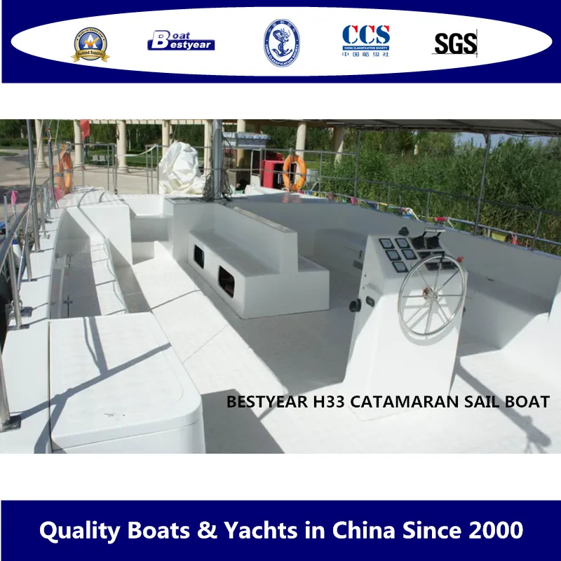 Fiberglass Catamaran Sail Boat H33 Exterior