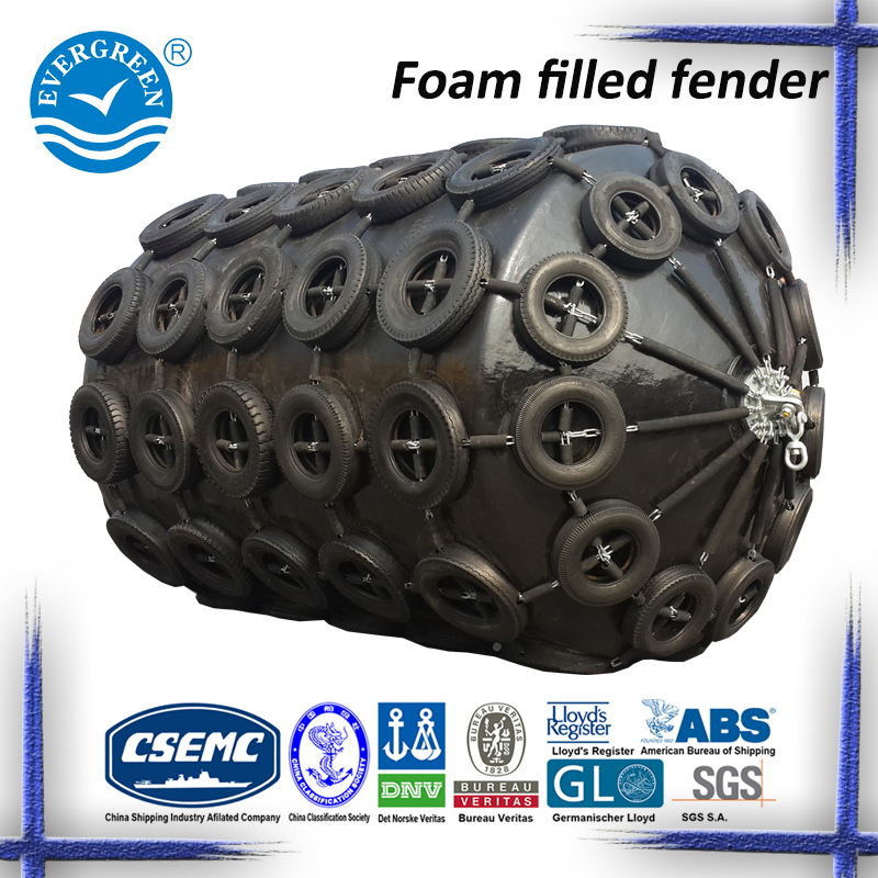 2.0X3.5 2.5X5.5 Black PU Coating EVA Solid Trelleborg Ever Guard Cushion Floating Boat Mooring Sts Armed Foam Filled Fender Defense Bumper