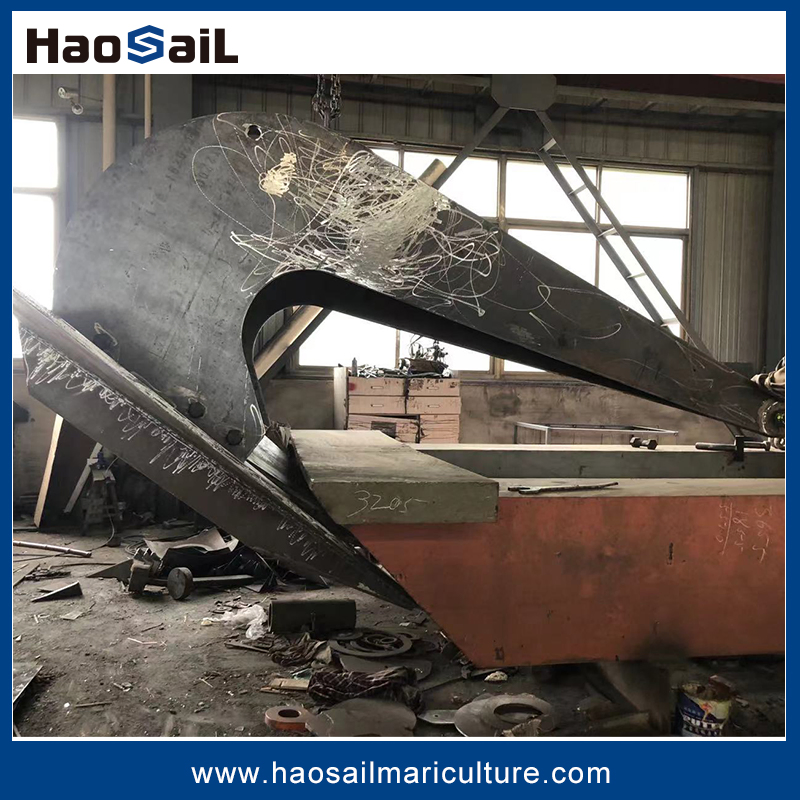 25-10000kgs Painted Whole Steel Plate Super High Holding Power Marine Mooring Stingray Anchor for Ship/Boat/Vessel/Offshore/Deep-Sea Aquaculture Cage