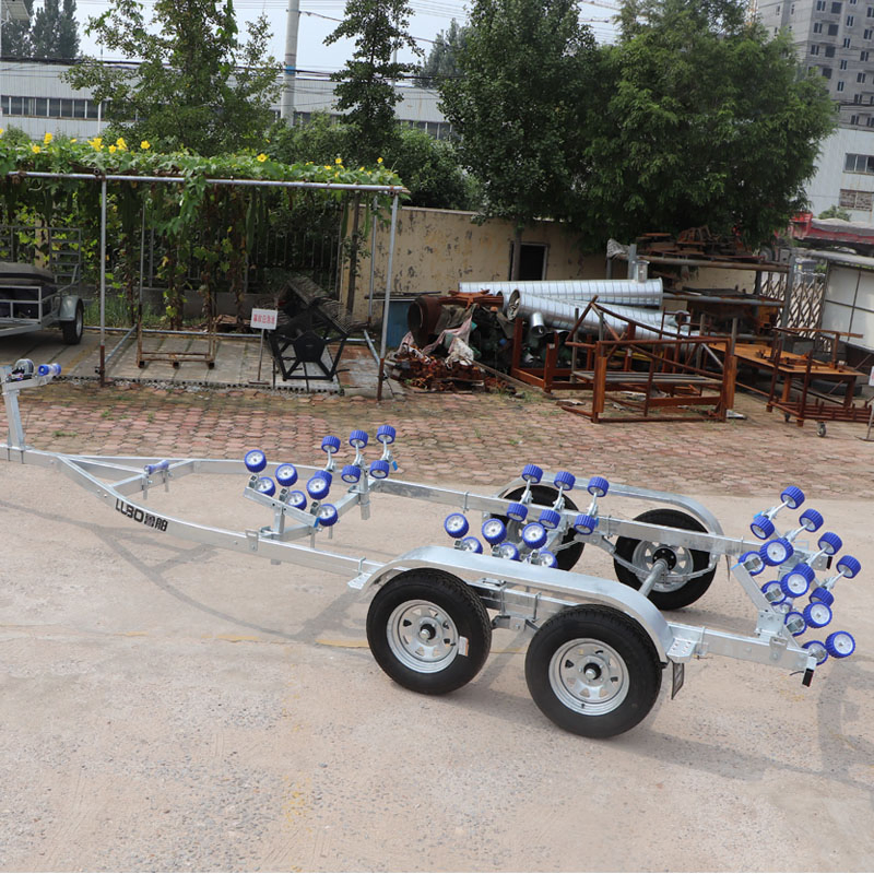 7700mm 8650mm 10m Boat Trailer Quality Assurance Hot-DIP Galvanized Boat Trailer Heavy Duty