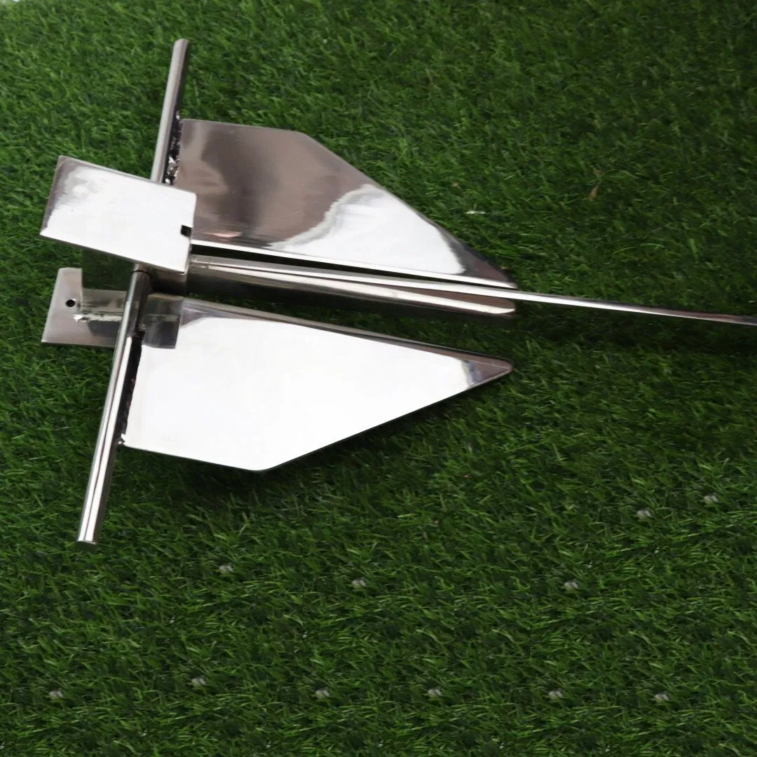 Zd Patented Long Hole Manufacturer 316 Stainless Steel Mirror Polished Delta Anchor Boat Anchor Marine Hardware Delta Anchor