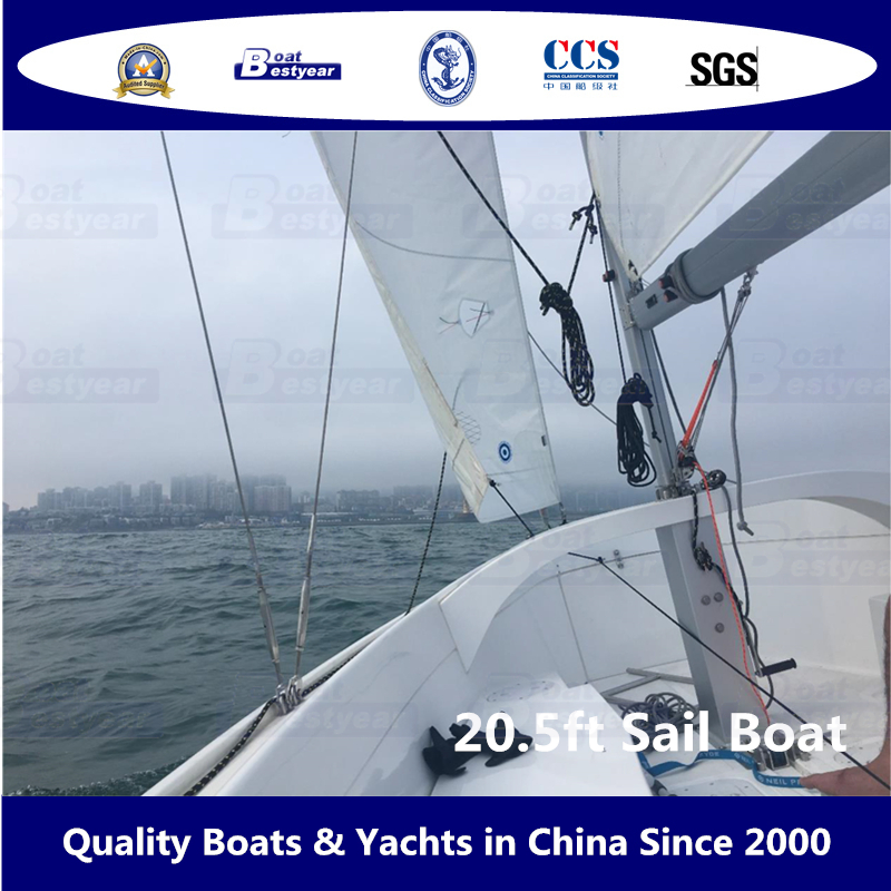 Bestyear 20.5FT Sail Boat with Adjustable or Fixed Sail Boom