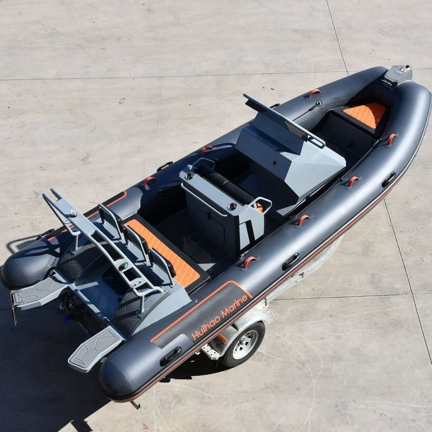 20FT Rib620 Hypalon/PVC/Orca Semi-Rigid Aluminum Rib Inflatable Fishing Boat