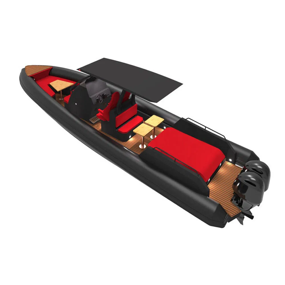 12m China Luxury Big Inflatable House Leisure Aluminum Hull Cruiser Yacht Fishing Motor Rib Boat