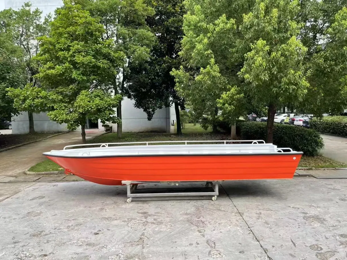 FRP Fast Speed Rescue Boats 6-12 Persons Seats with Power Engine Canoe Yacht