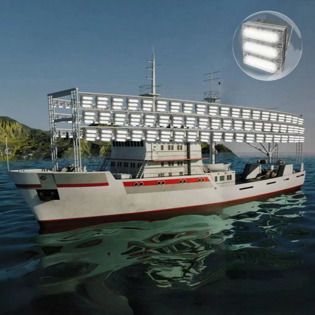 1000W Green LED Fishing Light Boat Submersible Squid Tuna Deep Sea Attracting Lamp