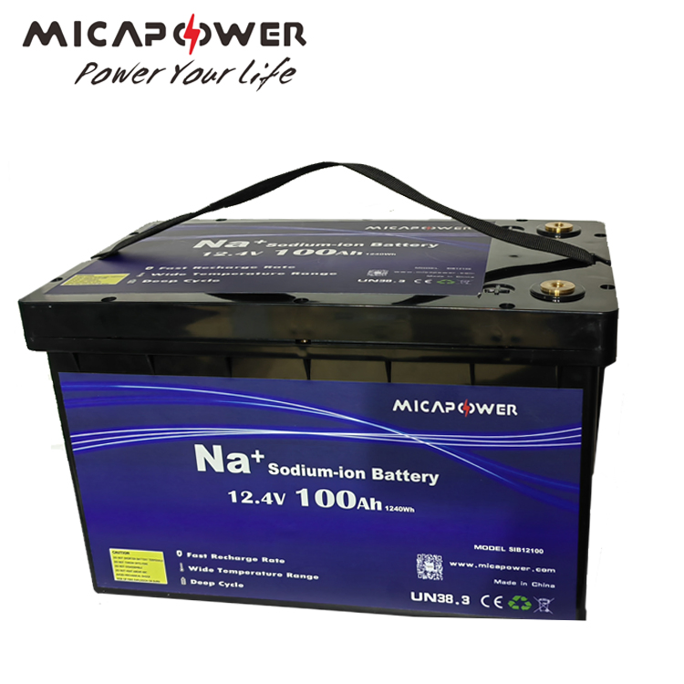 Mica 12V 100ah Sodium Ion Na Battery 12V 24V 36V 48V 10ah 50ah 100ah 200ah Pack for Deep Cycle Applications RV Boat UPS Solar Battery