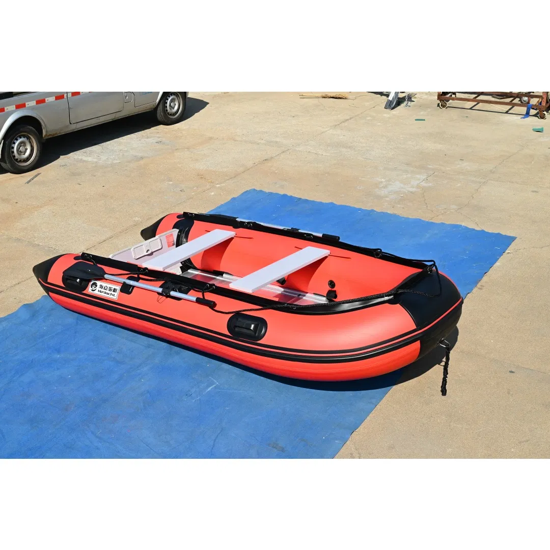 3.3m 1.2mm Red Inflatable Boat PVC Malaysia Cheap Fishing Inflatable Boat