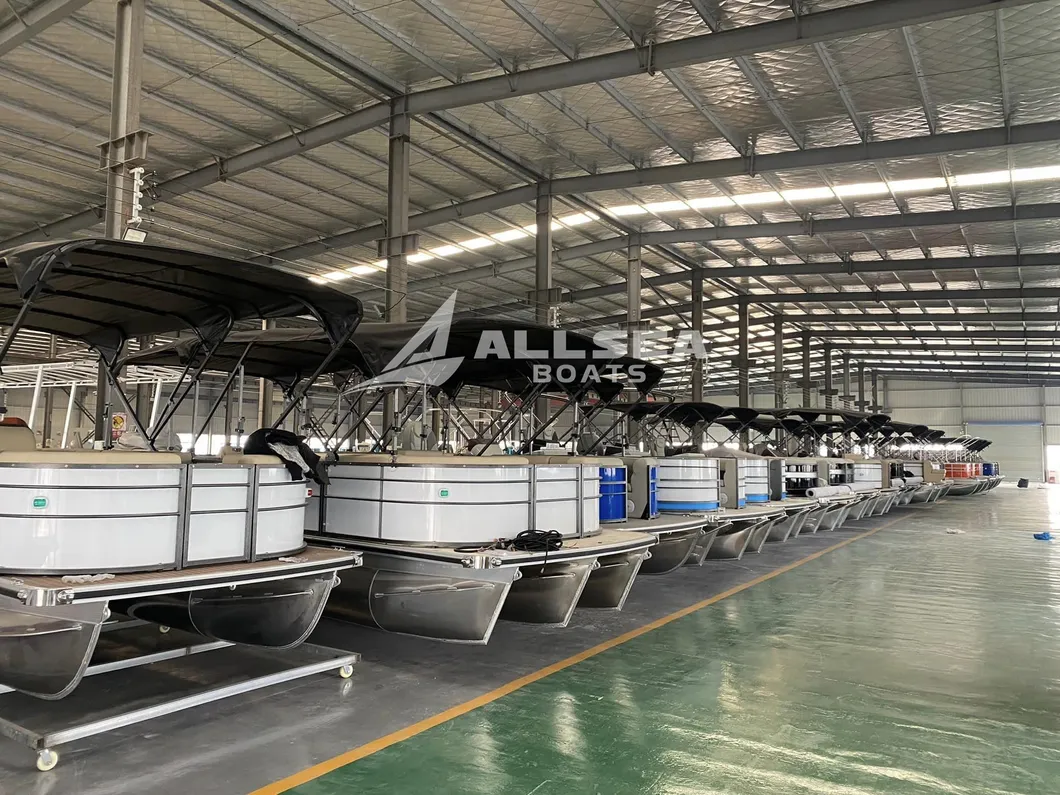 Pontoon Boat Side View