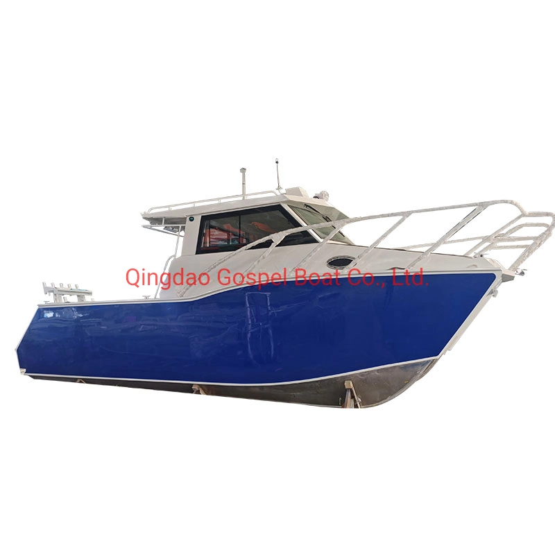 7.9m/8.8m Aluminum Fishing Catamaran Sailing Boat Twins Hull