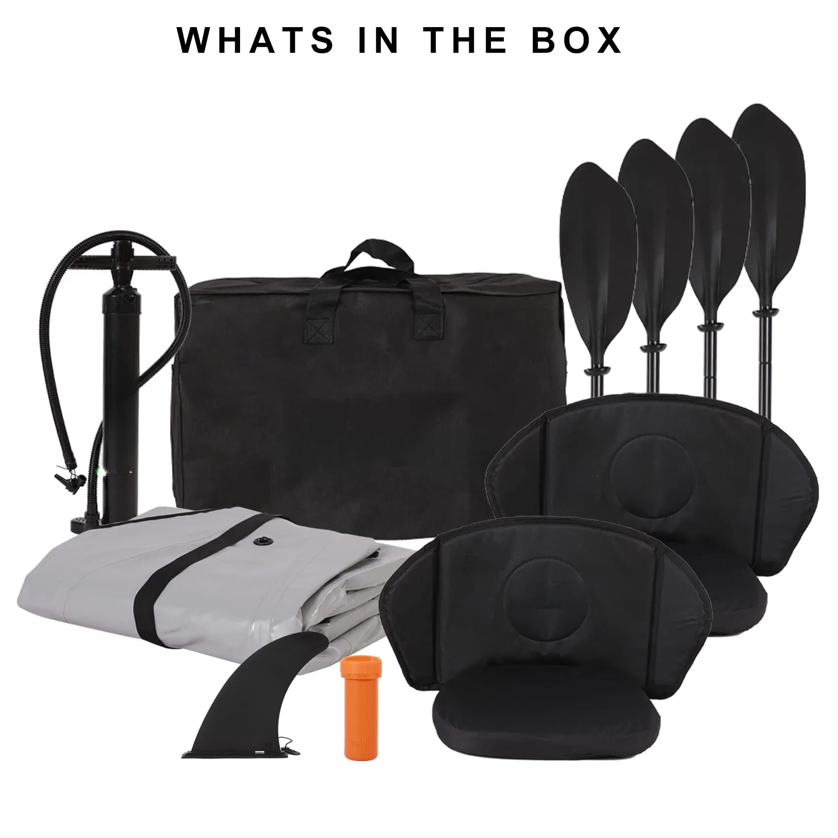 Inflatable Drop Stitch Kayak for Two Fishing Canoe with Paddle