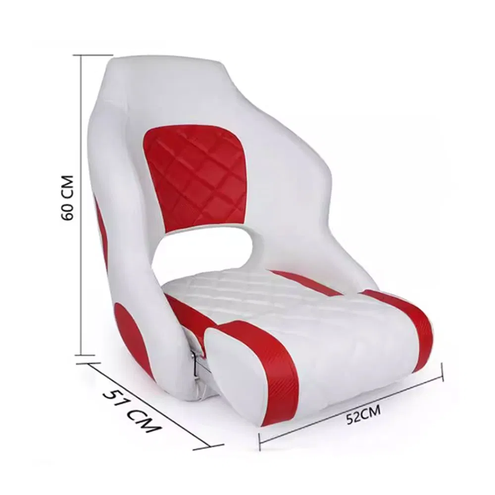 Boat Seat with Mounting and Cushion Fishing Cooler Chair Captain Chair Boat Fishing for Hiking and Marine Use