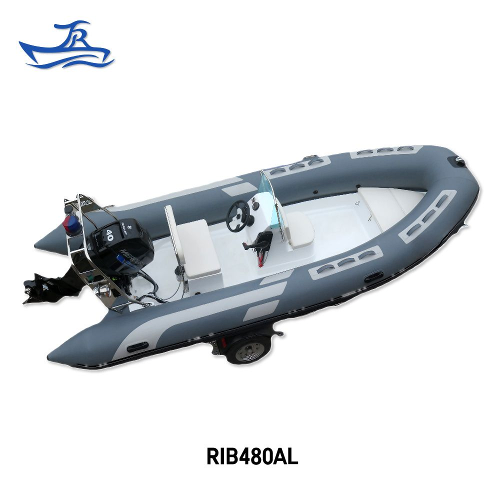 China Factory Jr a Series 4-6 Person Yacht Rigid Rubber FRP Fiberglass Hull Motor Inflatable Rowing Speed Boat Rib Boat/Sport Boat/Fishing Boat for Sale