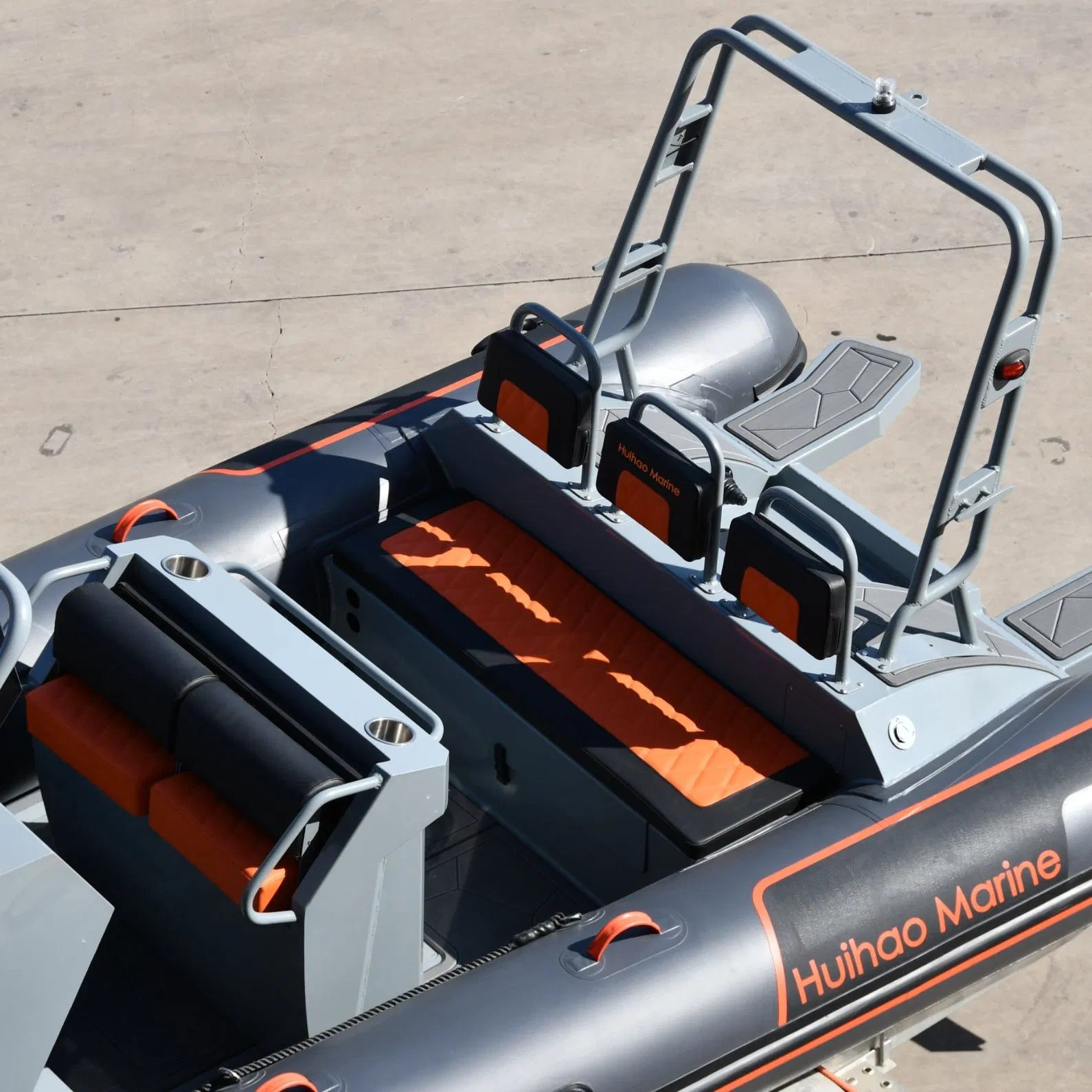 20FT Rib620 Hypalon/PVC/Orca Semi-Rigid Aluminum Rib Inflatable Fishing Boat