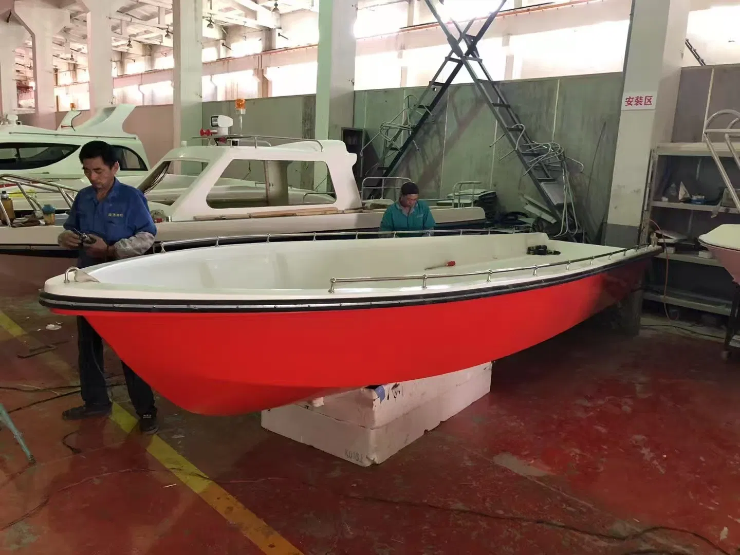 FRP Fast Speed Rescue Boats 6-12 Persons Seats with Power Engine Canoe Yacht