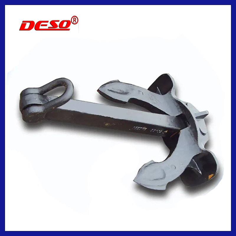 High Quality Heavy Duty Black Painted Ship Vessel Boat Hall Anchor