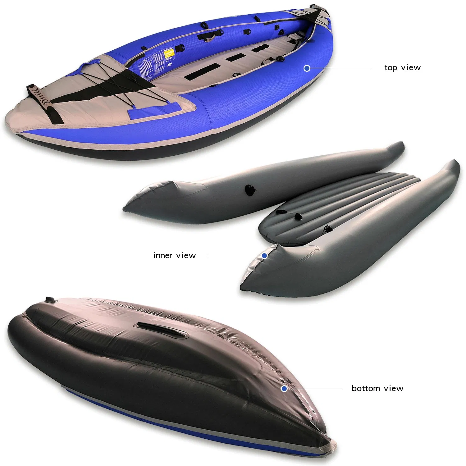 PVC with Nylon Cover Foldable Sports Boat Inflatable Kayak