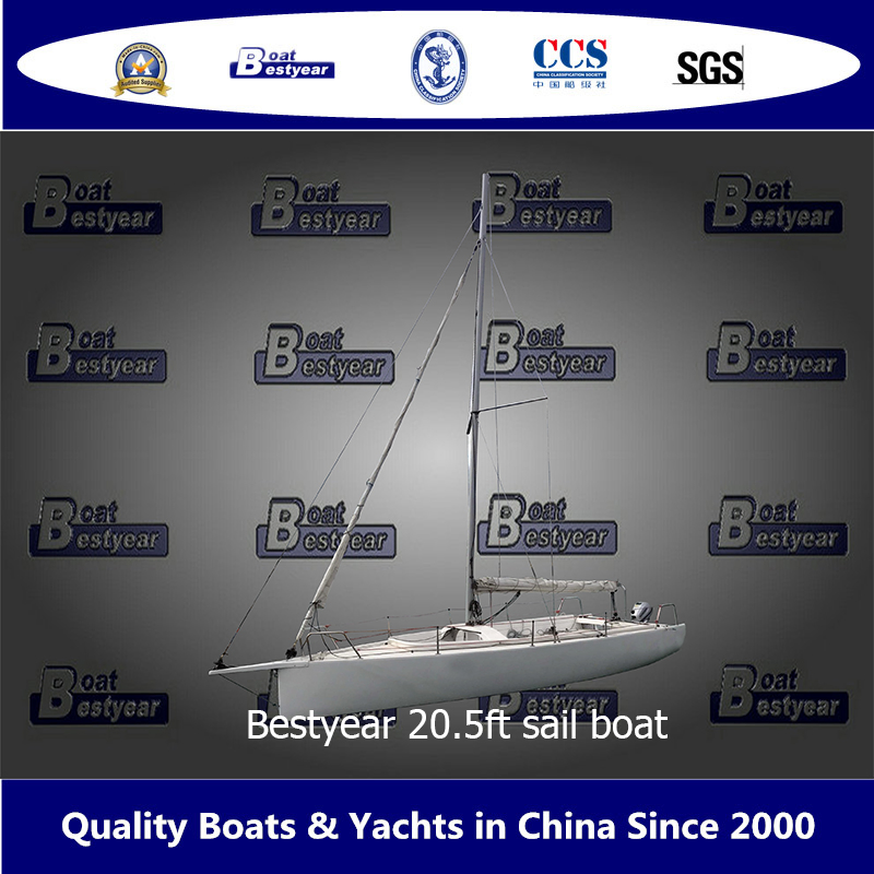 Bestyear 20.5FT Sail Boat with Adjustable or Fixed Sail Boom