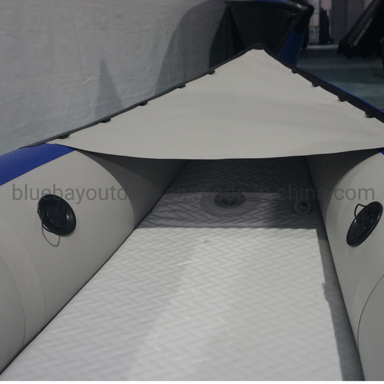 Hot Sale Inflatable Boat Rubber Boat PVC Foot Pedal Fishing Kayak with Fishing Rod Holder