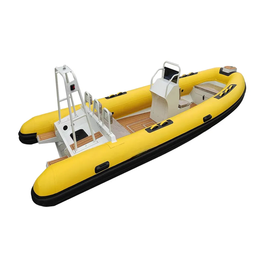 CE Customized Aluminum Rigid Hypalon Orca Inflatable Pontoon Sailing Rib Boat Cheap Price