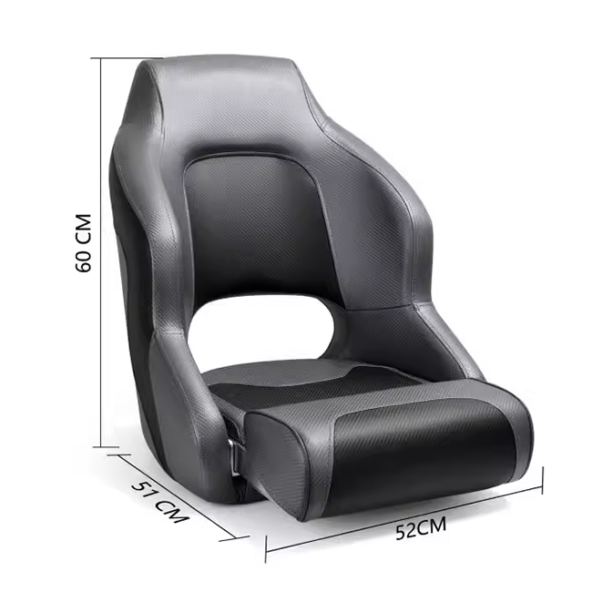 High Quality Adjustable Folding Boat Chair Seat Reversible Passenger Chairs Captain Luxury Seat Boat Seats Marine for Yacht