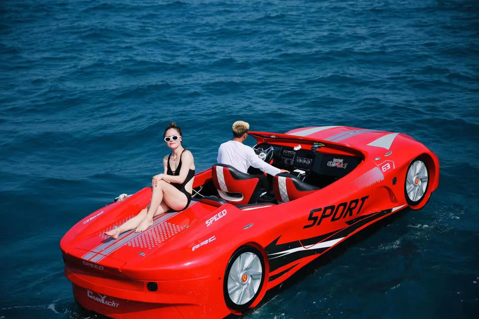 High Speed 5 People Water Sport Jet Car Boat Jet Ski Boat