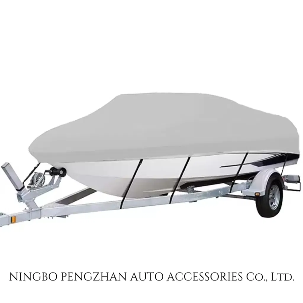 Heavy Duty Pointed Nose Boat Cover 420d Oxford Fabric Windproof Design