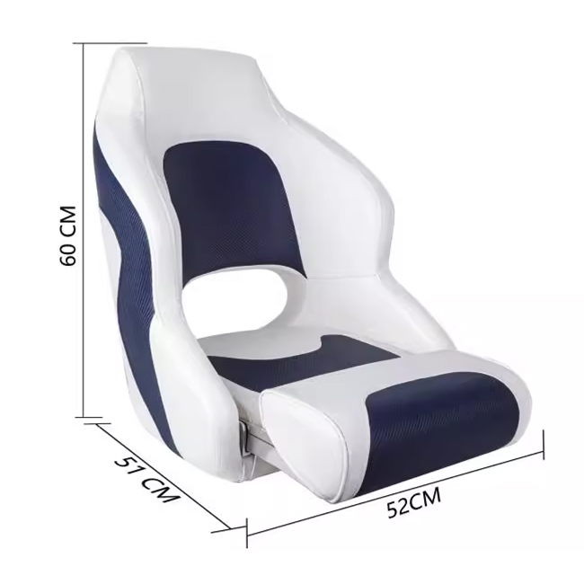 High Quality Adjustable Folding Boat Chair Seat Reversible Passenger Chairs Captain Luxury Seat Boat Seats Marine for Yacht