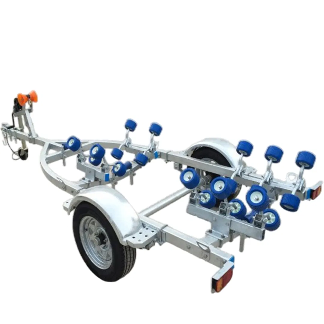 China Haijia Shoreline Boat Trailer Manufacture Sale Galvanized Trailer Boat