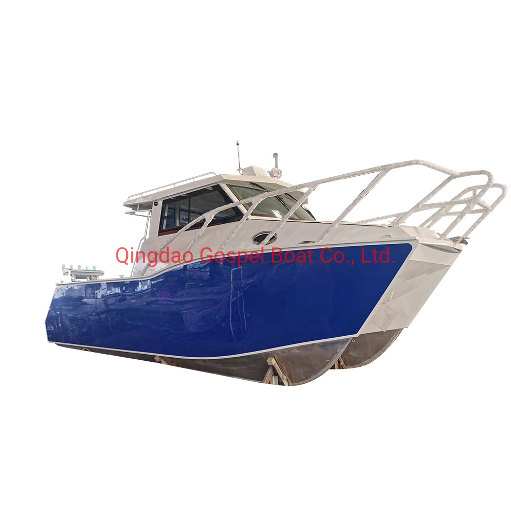 7.9m/8.8m Aluminum Fishing Catamaran Sailing Boat Twins Hull