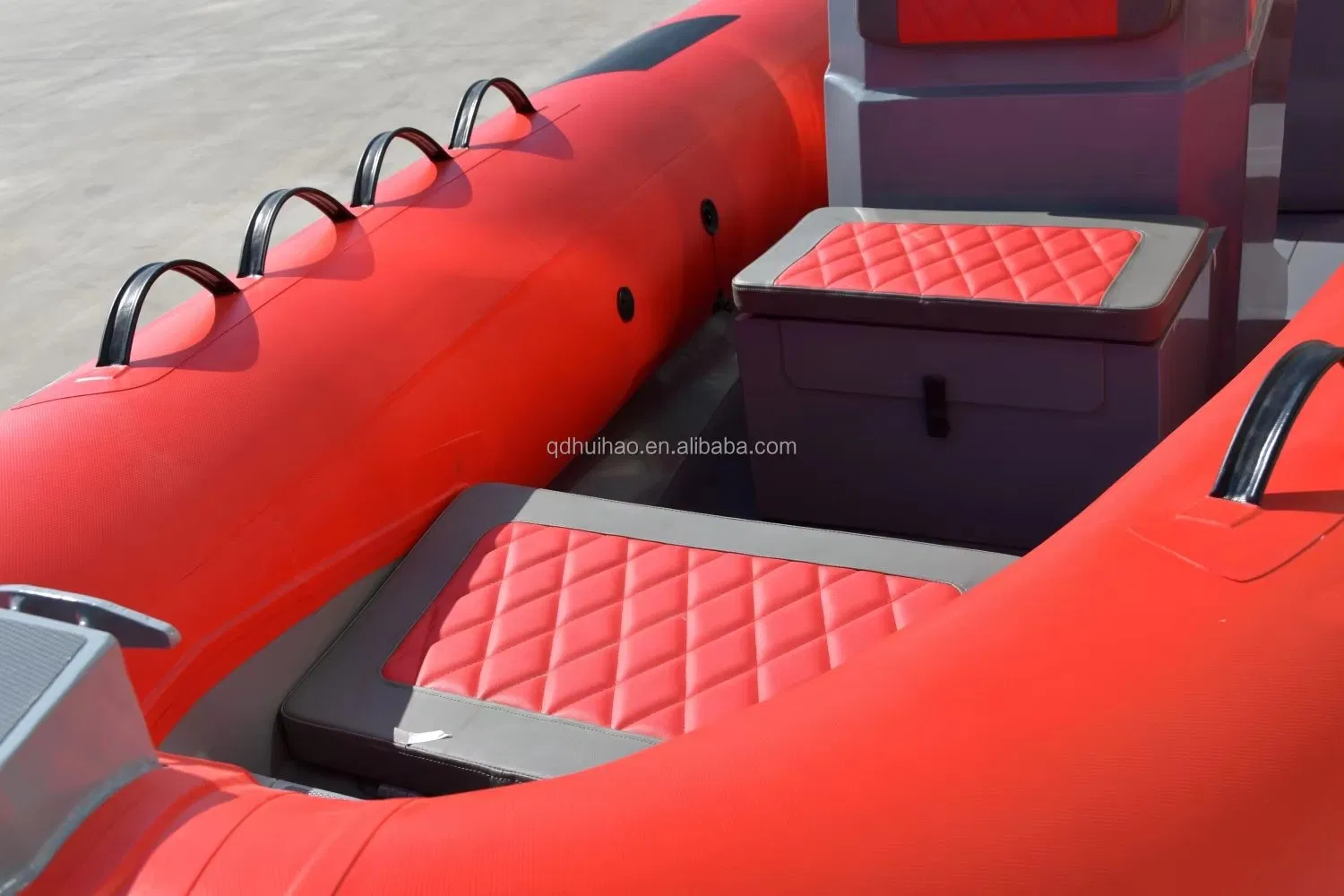 CE China Sport 22FT 620 Inflatable Rigid Orca Hypalon PVC Heavy Duty Rubber Luxury Fishing Family Deep V Aluminum Rib Boat