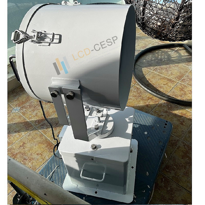 360 Degree Rotating Remote Control 80W-350W 2° Narrow Spot 6000m Long Range LED Searchlight for Marine Sea Search Rescue Highpower Boat 230VAC 24VDC