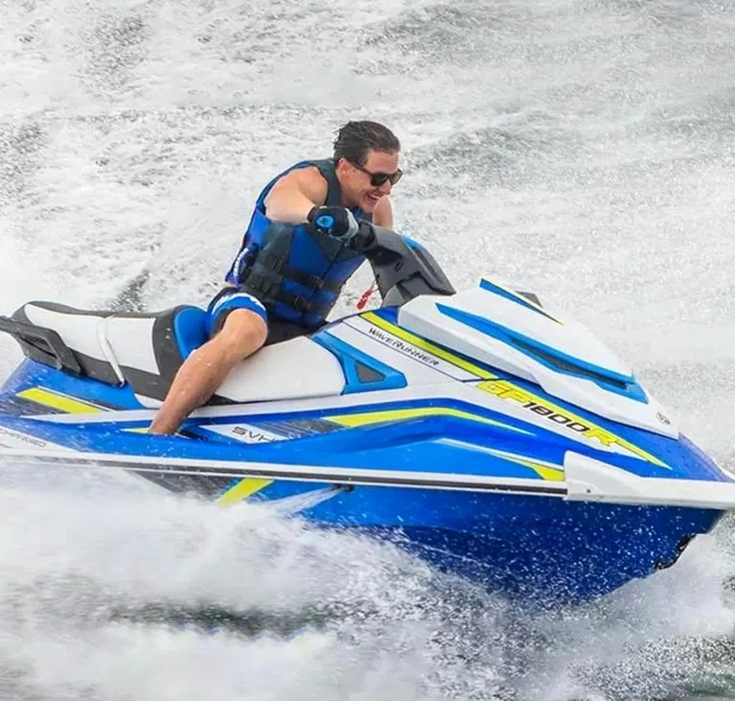 1300cc Fiberglass Jet Ski with Electric Brake Reverse Gear Adult Unisex, Year Round Use