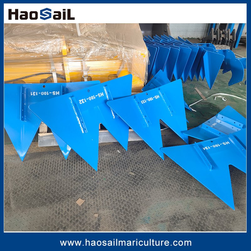 25-10000kgs Painted Whole Steel Plate Super High Holding Power Marine Mooring Stingray Anchor for Ship/Boat/Vessel/Offshore/Deep-Sea Aquaculture Cage