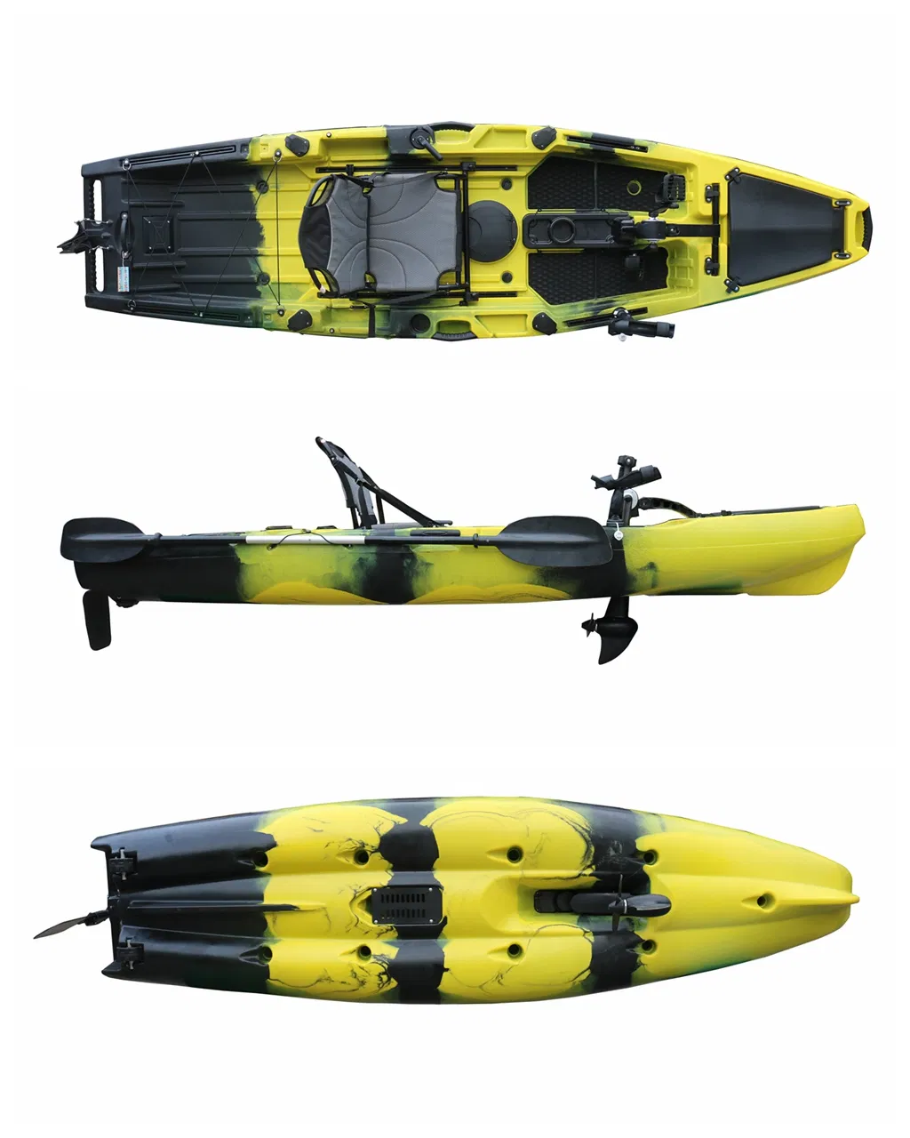 Vicking Wholesale Sit on Top 11FT Fishing Pedal Kayak with Fishing Rod Holder