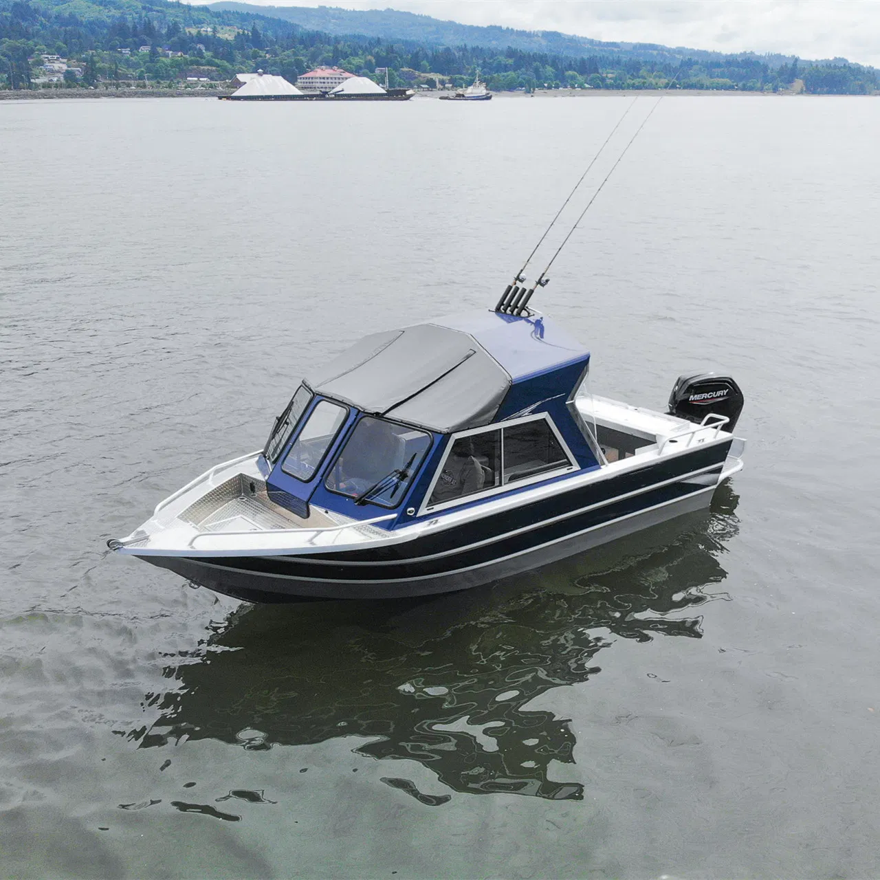 Kinocean All Welding Hard-Top Aluminum Fishing Deep-V Cabin Speed Power Boat